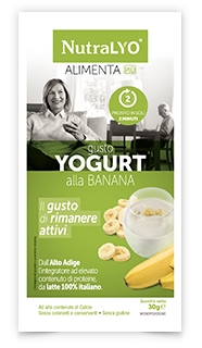 Image of NutraLYO AlimentaPiù Yogurt Proteico Alla Banana Integratore Alimentare 30g 972053728